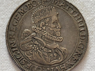 strieborny-toliar-matej-ii-1611-kremnica