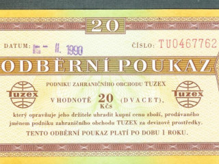 stare-bankovky-tuzex-bony-20-kcs-1990-porevolucni
