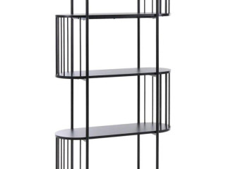 kniznica-so-4-policami-oreana-172-cm-cierna