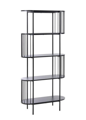 kniznica-so-4-policami-oreana-172-cm-cierna-big-0