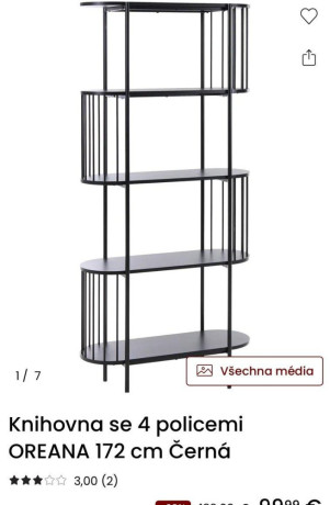kniznica-so-4-policami-oreana-172-cm-cierna-big-3