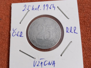 predam-vzacnu-mincu-25-hal-1954-rrr-csr